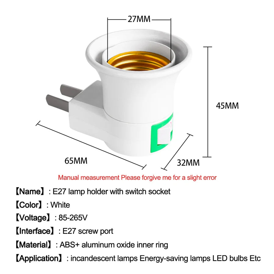 LED Light Male Socket