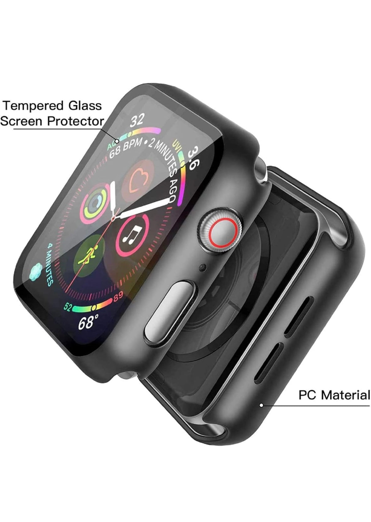 Apple Watch Tempered Glass+Cover Accessories