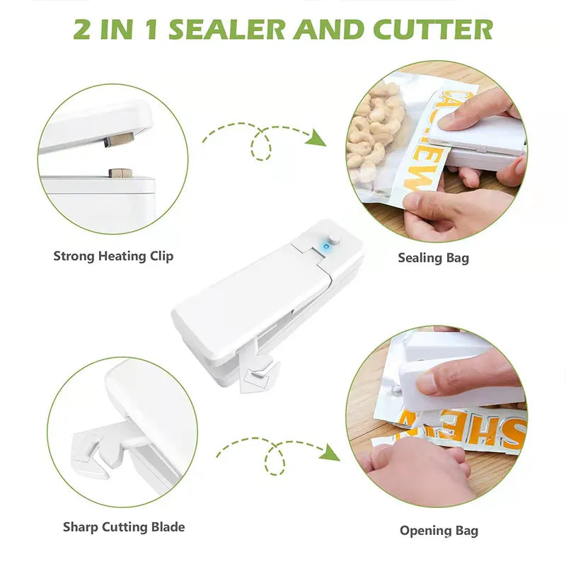 2 IN 1 Mini Bag Sealer