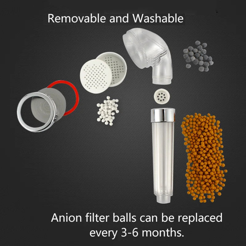 High Pressure Anion Spa Shower head