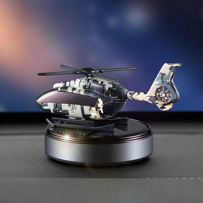 Car solar helicopter rotating air freshener