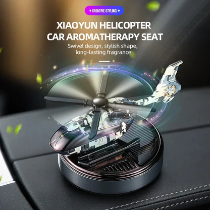 Car solar helicopter rotating air freshener