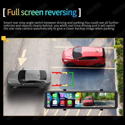 4K Rearview Mirror DVR Wifi Carplay