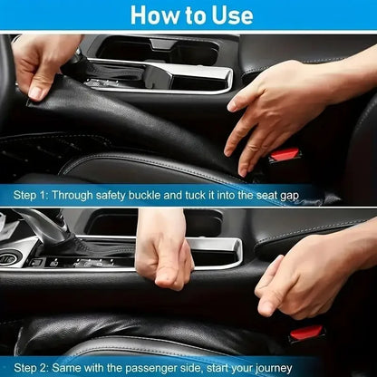 2pcs Integrated solid car seat gap filling pad