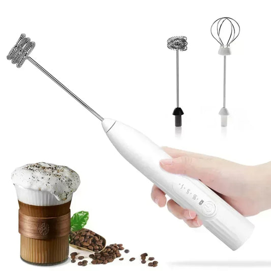 2 in 1 USB Rechargeable Electric Egg Beater Mini Blender