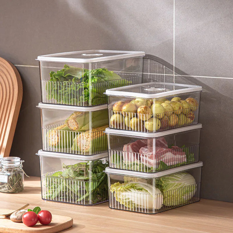 Transparent Fridge Food Storage Containers